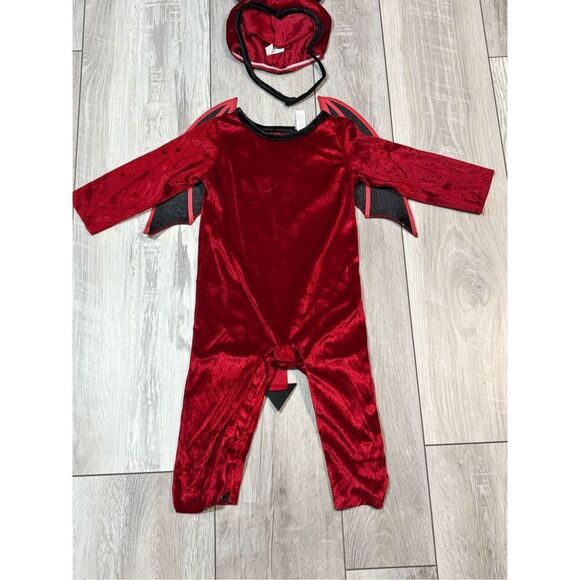 Red baby devil costume size 6-12 months - Picture 2 of 9